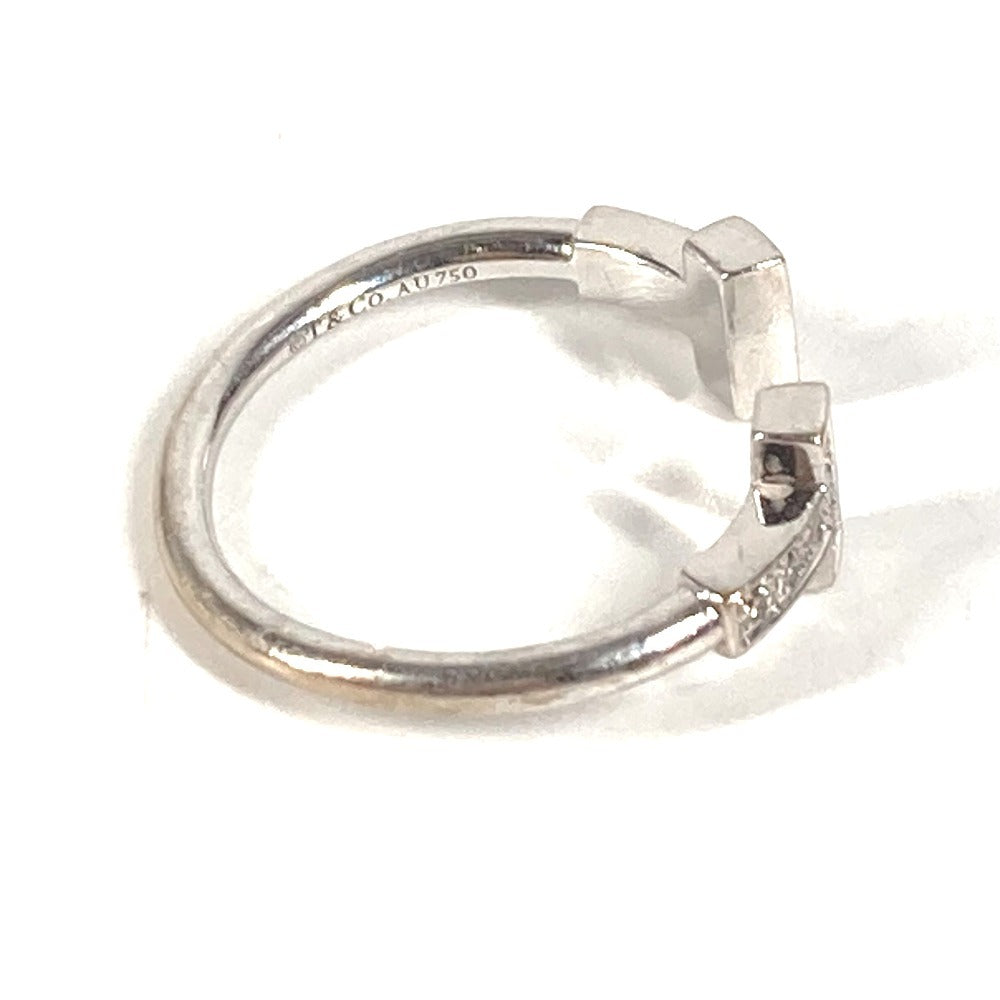 TIFFANY&Co. ジュエリー アクセサリー Tワイヤー ダイヤ ロゴ ダイヤモンド 750 金 K18 18K リング・指輪 Au750 レディース シルバー
