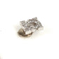 CARTIER ジュエリー アクセサリー アントルラセ ダイヤ ダイヤモンド 2C ロゴ 片耳 750 金 K18 18K ピアス WG750 ユニセックス シルバー