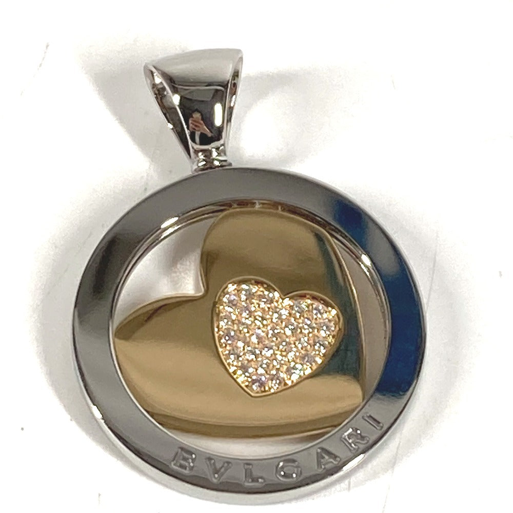 BVLGARI ネックレス ジュエリー アクセサリー チョーカー トンドハート ダイヤ トップ ダイヤモンド 750 金 K18 18K ペンダントトップ K18/K18WG ユニセックス ゴールド