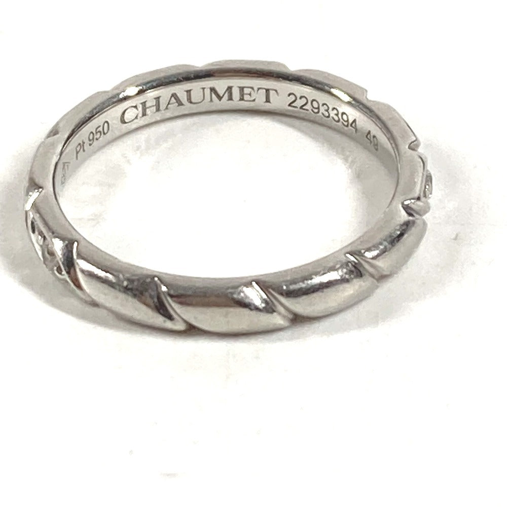 Chaumet 8P ダイヤ ダイヤモンド トルサード アクセサリー ジュエリー プラチナ リング・指輪 Pt950 レディース シルバー