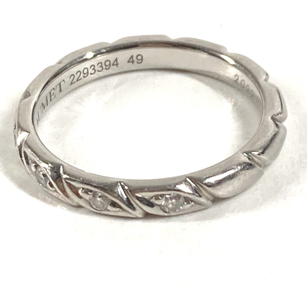 Chaumet 8P ダイヤ ダイヤモンド トルサード アクセサリー ジュエリー プラチナ リング・指輪 Pt950 レディース シルバー
