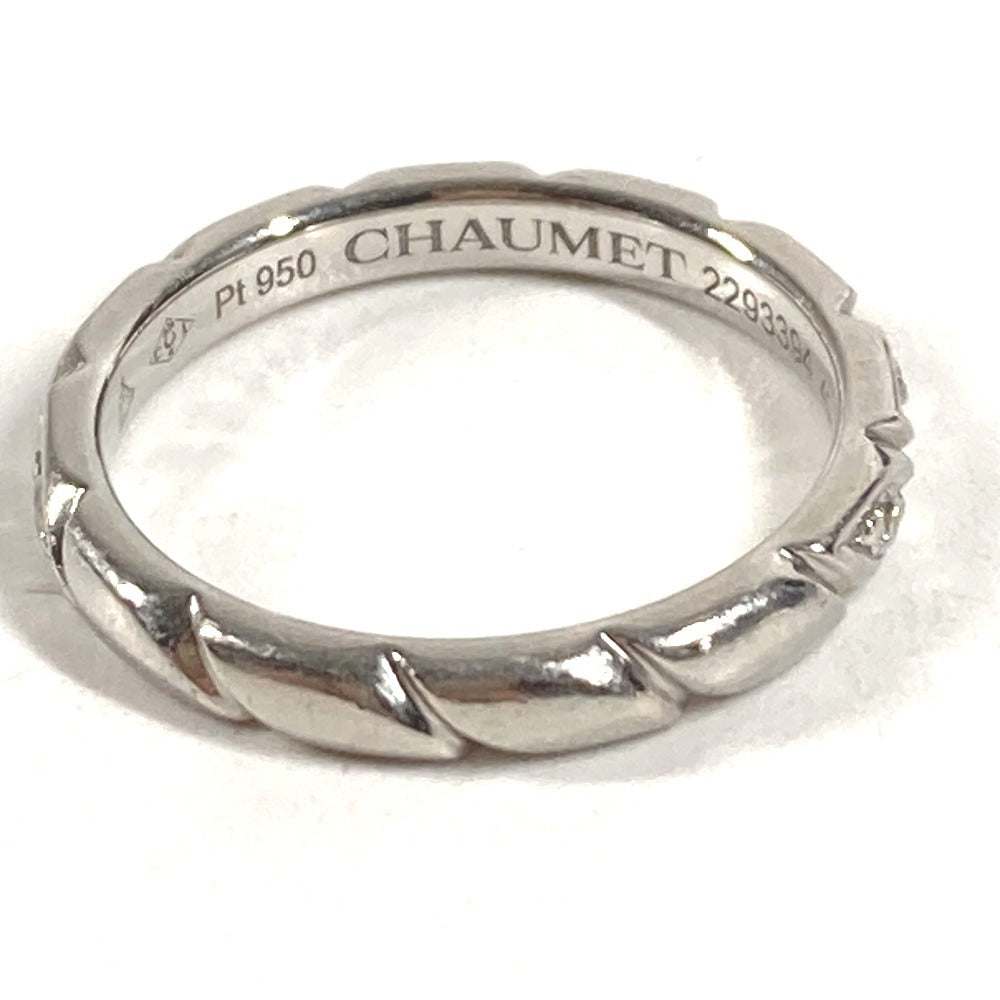 Chaumet 8P ダイヤ ダイヤモンド トルサード アクセサリー ジュエリー プラチナ リング・指輪 Pt950 レディース シルバー