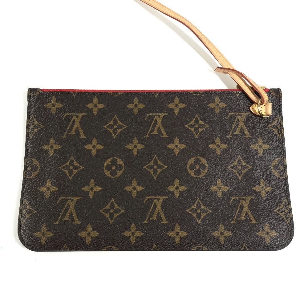 LOUIS VUITTON M41177 Monogram Neverfull MM Neverfull MM Handbag Bag Shoulder Tote Bag with Pouch Shoulder Bag Monogram Canvas Women's Cerise Brown
