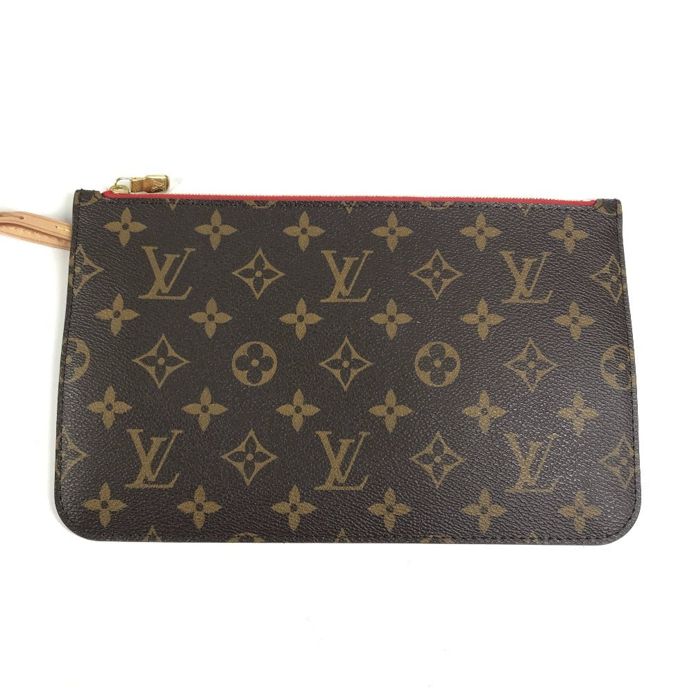 LOUIS VUITTON M41177 Monogram Neverfull MM Neverfull MM Handbag Bag Shoulder Tote Bag with Pouch Shoulder Bag Monogram Canvas Women's Cerise Brown
