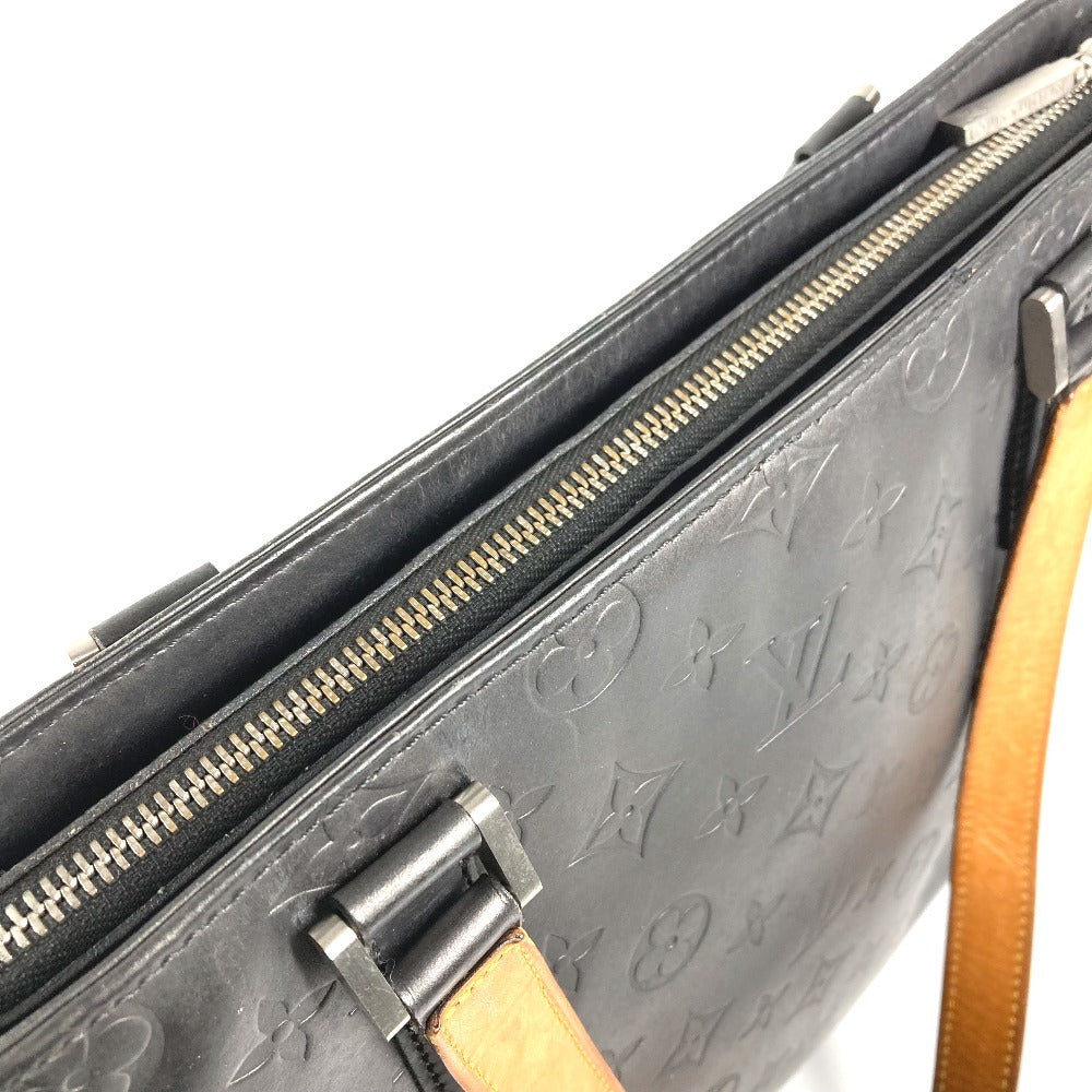 LOUIS VUITTON M55112 モノグラムマット ストックトン トートバッグ 肩掛け カバン ショルダーバッグ モノグラムマットレザー ユニセックス ブラック