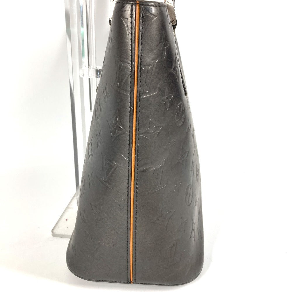 LOUIS VUITTON M55112 モノグラムマット ストックトン トートバッグ 肩掛け カバン ショルダーバッグ モノグラムマットレザー ユニセックス ブラック