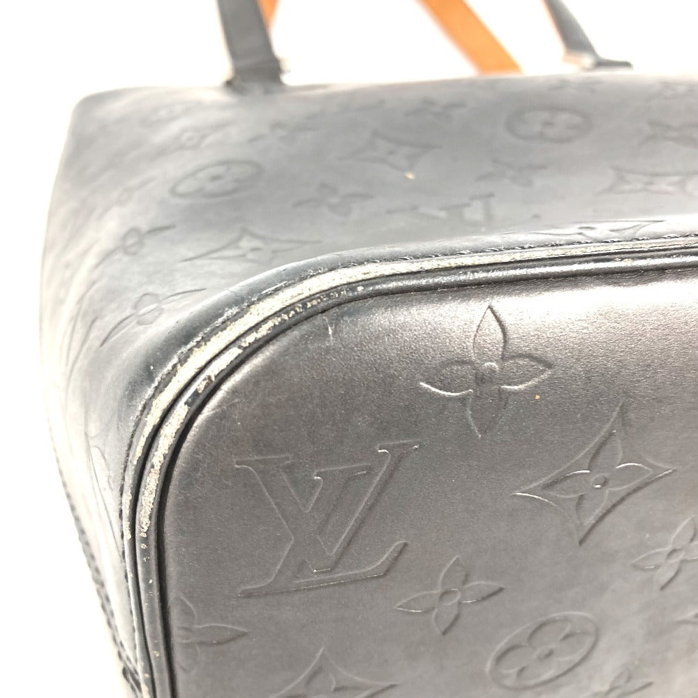 LOUIS VUITTON M55112 モノグラムマット ストックトン トートバッグ 肩掛け カバン ショルダーバッグ モノグラムマットレザー ユニセックス ブラック