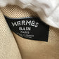 HERMES H103745M 01 Second Bag Flat Pouch "Bal au Bonheur" Print Clutch Bag Bag Makeup Pouch Multi-purpose Pouch Pouch Cotton Unisex Camel Beige