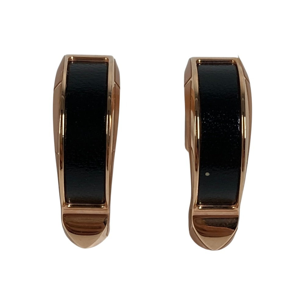 HERMES H500413FD89 Joquet PM Earrings Accessories Jewelry Earrings Unisex Golden Rose Black