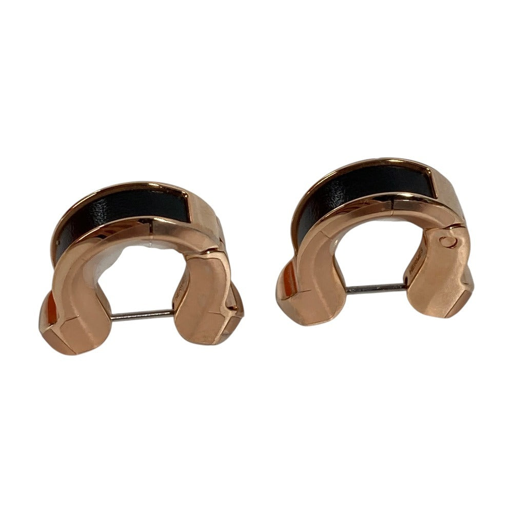 HERMES H500413FD89 Joquet PM Earrings Accessories Jewelry Earrings Unisex Golden Rose Black