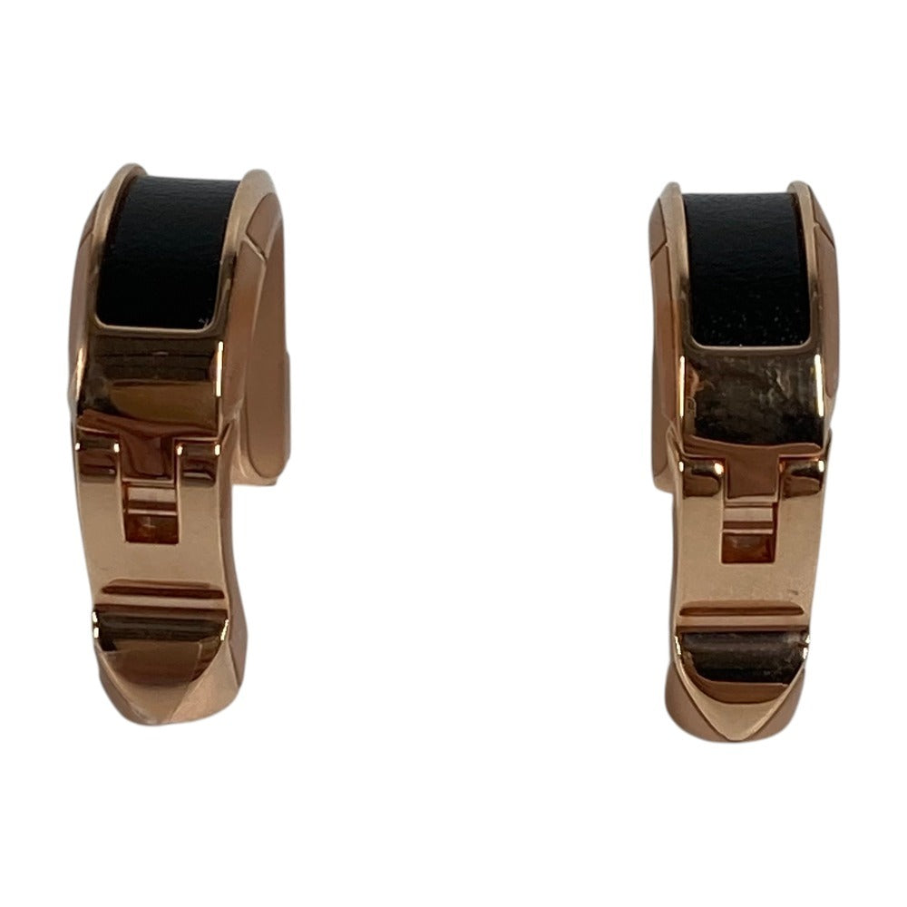 HERMES H500413FD89 Joquet PM Earrings Accessories Jewelry Earrings Unisex Golden Rose Black