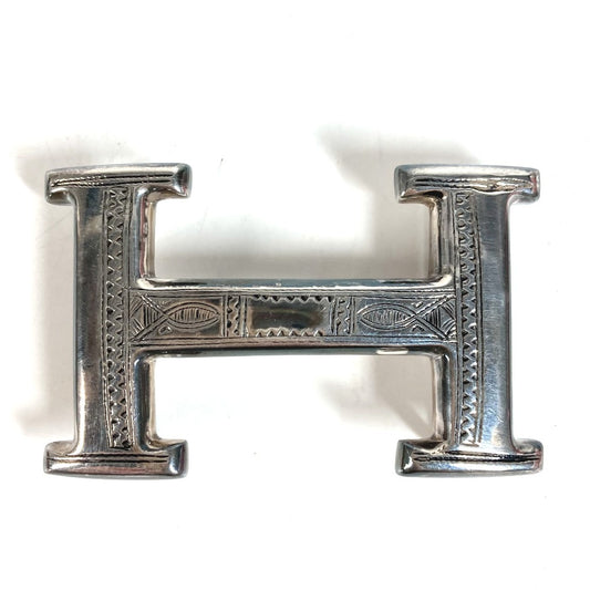 HERMES Touareg H Buckle Belt Buckle Buckle SV925 Unisex Silver
