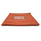 HERMES H103643M02 Second Bag Flat Pouch H Nattes GM Clutch Bag Makeup Pouch Multi-purpose Pouch Wool Unisex Tommette Orange-red