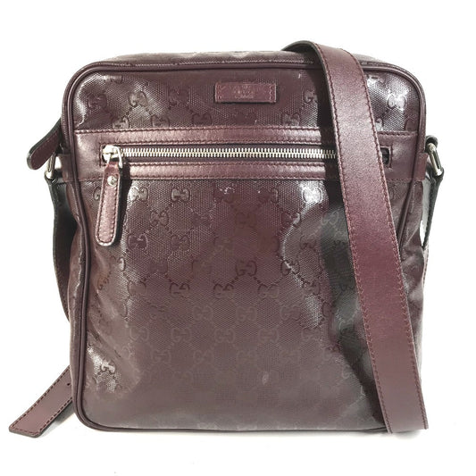 GUCCI 201448 GG ロゴ インプリメ カバン 斜め掛け ポシェット ショルダーバッグ GGインプリメ ユニセックス パープル