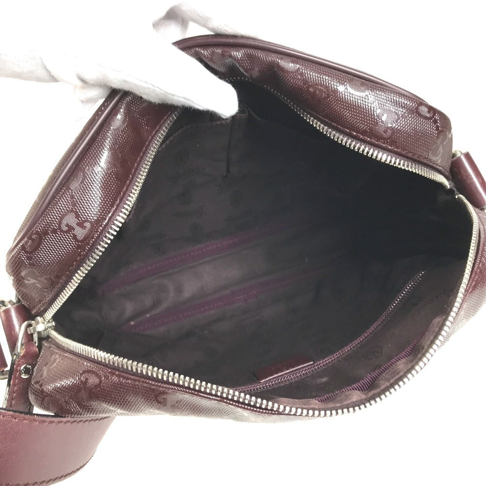 GUCCI 201448 GG ロゴ インプリメ カバン 斜め掛け ポシェット ショルダーバッグ GGインプリメ ユニセックス パープル