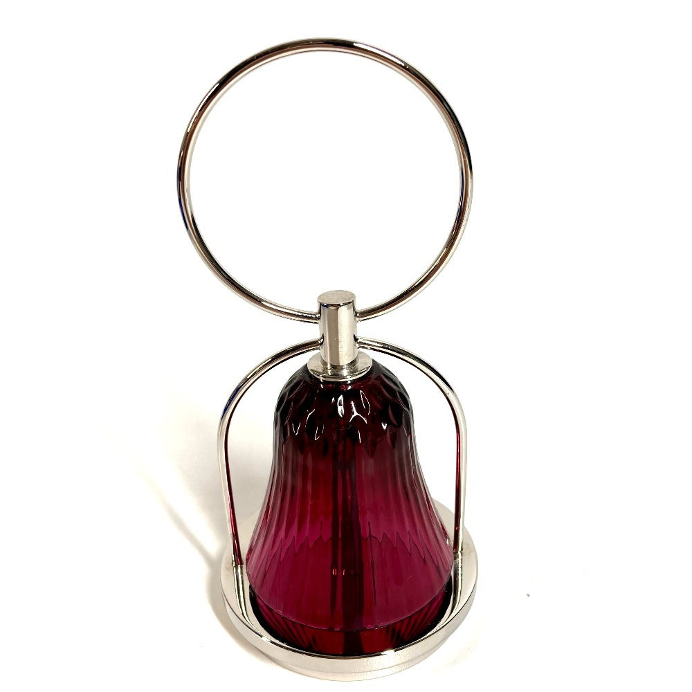 HERMES 101735 Saint-Louis Luciole Apollo Lantern Motif Lamp Interior Table Lamp Objet Crystal Glass Unisex Red