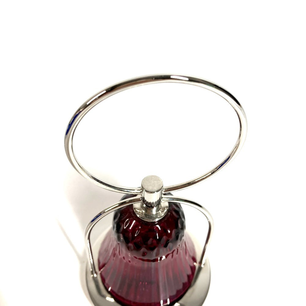 HERMES 101735 Saint-Louis Luciole Apollo Lantern Motif Lamp Interior Table Lamp Objet Crystal Glass Unisex Red