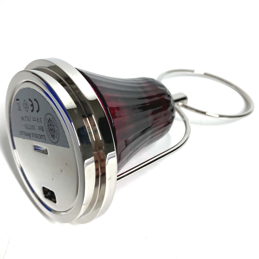 HERMES 101735 Saint-Louis Luciole Apollo Lantern Motif Lamp Interior Table Lamp Objet Crystal Glass Unisex Red