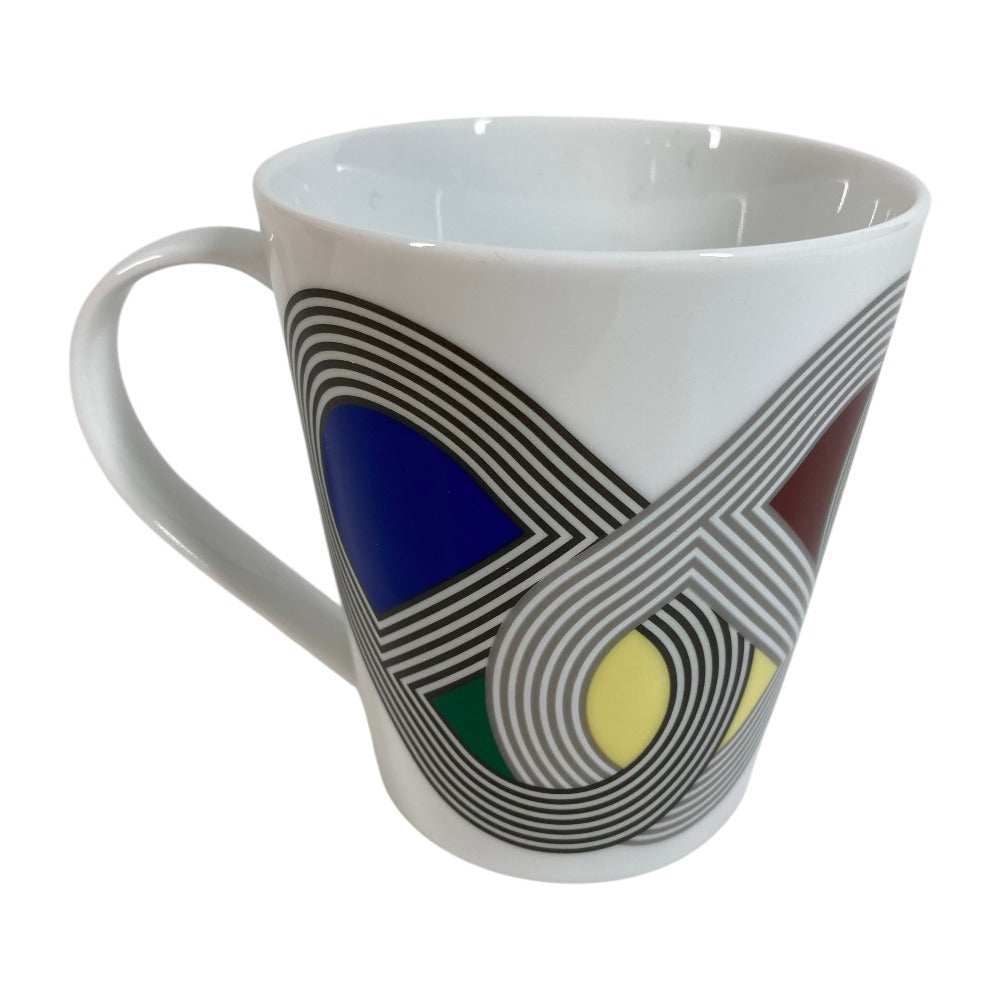HERMES Mug Rallye 24 Rally 24 Cup Tableware Interior Mug Ceramic Unisex White