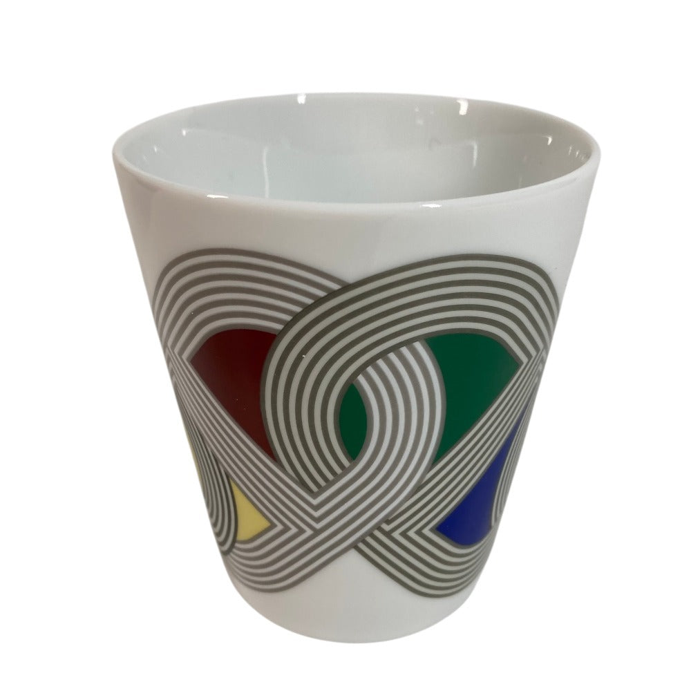 HERMES Mug Rallye 24 Rally 24 Cup Tableware Interior Mug Ceramic Unisex White