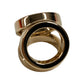 HERMES Scarf Ring Twilly Mini Trio Accessory Jewelry Scarf Ring Metal Unisex Permabrass Gold