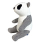 HERMES H103882M Figurine Object Plush Toy Panda Émile et popée Plush Toy Cotton Kids Bleu Indigo Navy