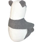 HERMES H103882M Figurine Object Plush Toy Panda Émile et popée Plush Toy Cotton Kids Bleu Indigo Navy