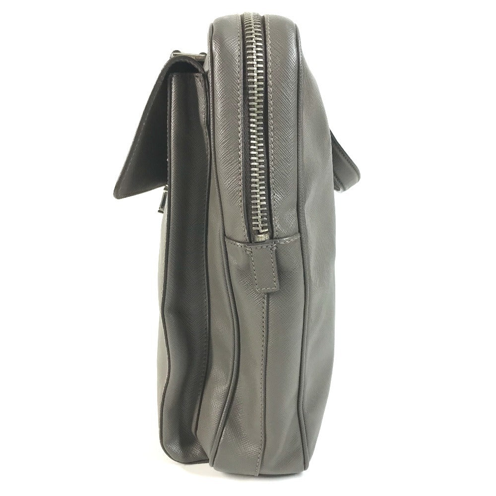 PRADA Business Bag, Document Bag, Tote Bag, Briefcase, Handbag, Saffiano Leather, Unisex, Grey