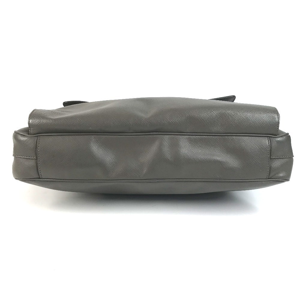 PRADA Business Bag, Document Bag, Tote Bag, Briefcase, Handbag, Saffiano Leather, Unisex, Grey