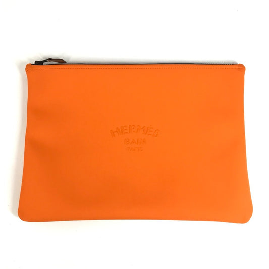 HERMES Trousse de Toilette Neobain GM Neobain GM Clutch Bag, Makeup Pouch, Multi Pouch, Pouch, Polyamide, Unisex, Orange