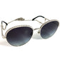 CHANEL 4242 CC Logo Coco Mark Eyeglasses with Chain, Eyewear, Sunglasses, Metal, Women's, Black