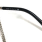 CHANEL 4242 CC Logo Coco Mark Eyeglasses with Chain, Eyewear, Sunglasses, Metal, Women's, Black
