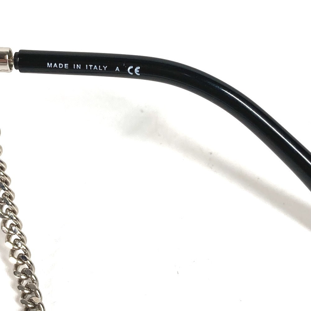 CHANEL 4242 CC Logo Coco Mark Eyeglasses with Chain, Eyewear, Sunglasses, Metal, Women's, Black