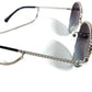 CHANEL 4242 CC Logo Coco Mark Eyeglasses with Chain, Eyewear, Sunglasses, Metal, Women's, Black
