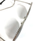 CHANEL 4242 CC Logo Coco Mark Eyeglasses with Chain, Eyewear, Sunglasses, Metal, Women's, Black
