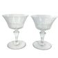 Baccarat Cup Tableware Interior Pudding Cup Pair Set of 2 Dishes Glass Unisex Clear