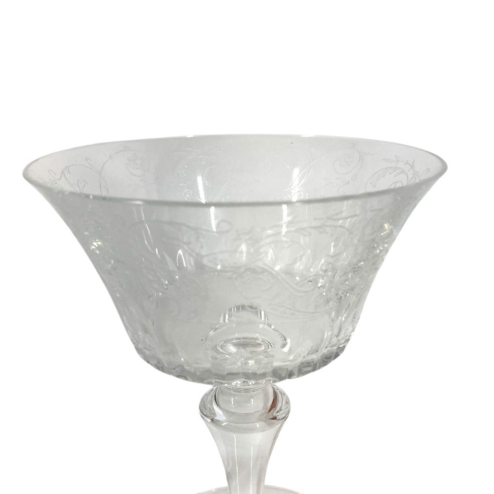 Baccarat Cup Tableware Interior Pudding Cup Pair Set of 2 Dishes Glass Unisex Clear