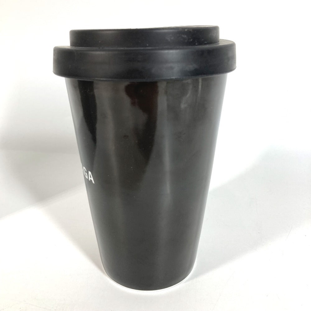 BALENCIAGA 666275 Mug Cup with Lid Tableware Interior Logo Tokyo TOKYO Tumbler Ceramic Unisex Black