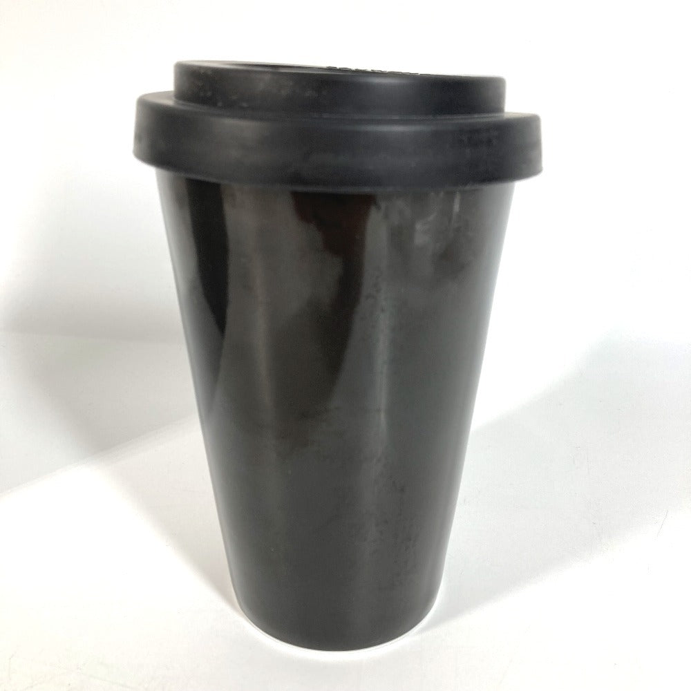 BALENCIAGA 666275 Mug Cup with Lid Tableware Interior Logo Tokyo TOKYO Tumbler Ceramic Unisex Black