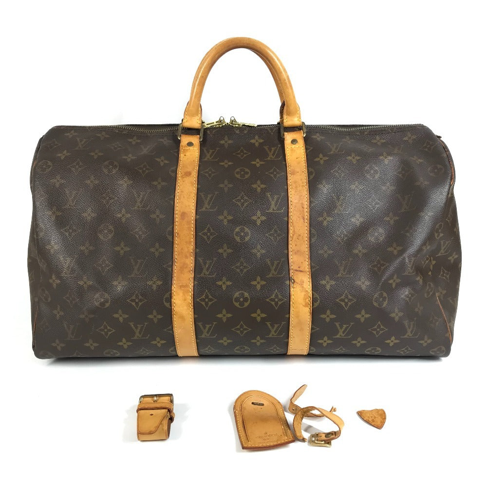 LOUIS VUITTON M41426 Monogram Keepall 50 Travel Bag, Handbag, Travel Bag, Boston Bag, Monogram Canvas, Unisex, Brown