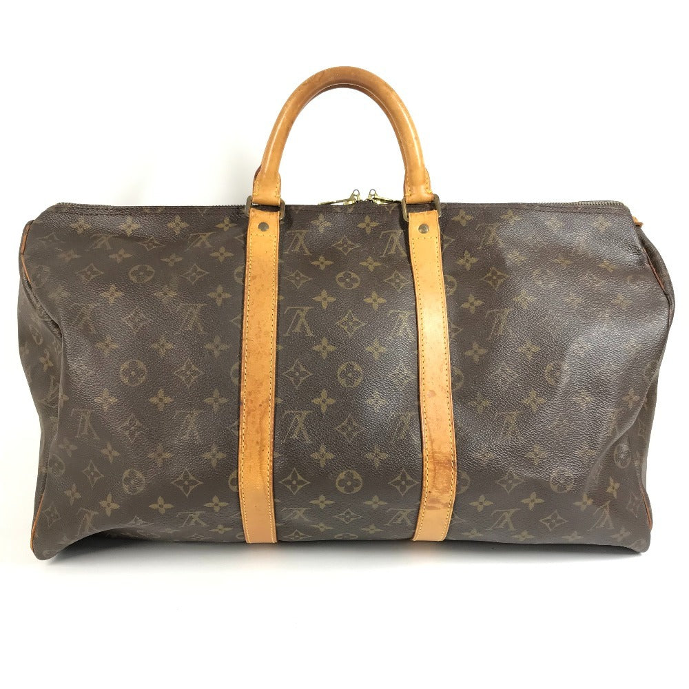 LOUIS VUITTON M41426 Monogram Keepall 50 Travel Bag, Handbag, Travel Bag, Boston Bag, Monogram Canvas, Unisex, Brown