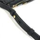 BALLY Logo Line Crossbody Pochette Shoulder Bag Leather Unisex Black