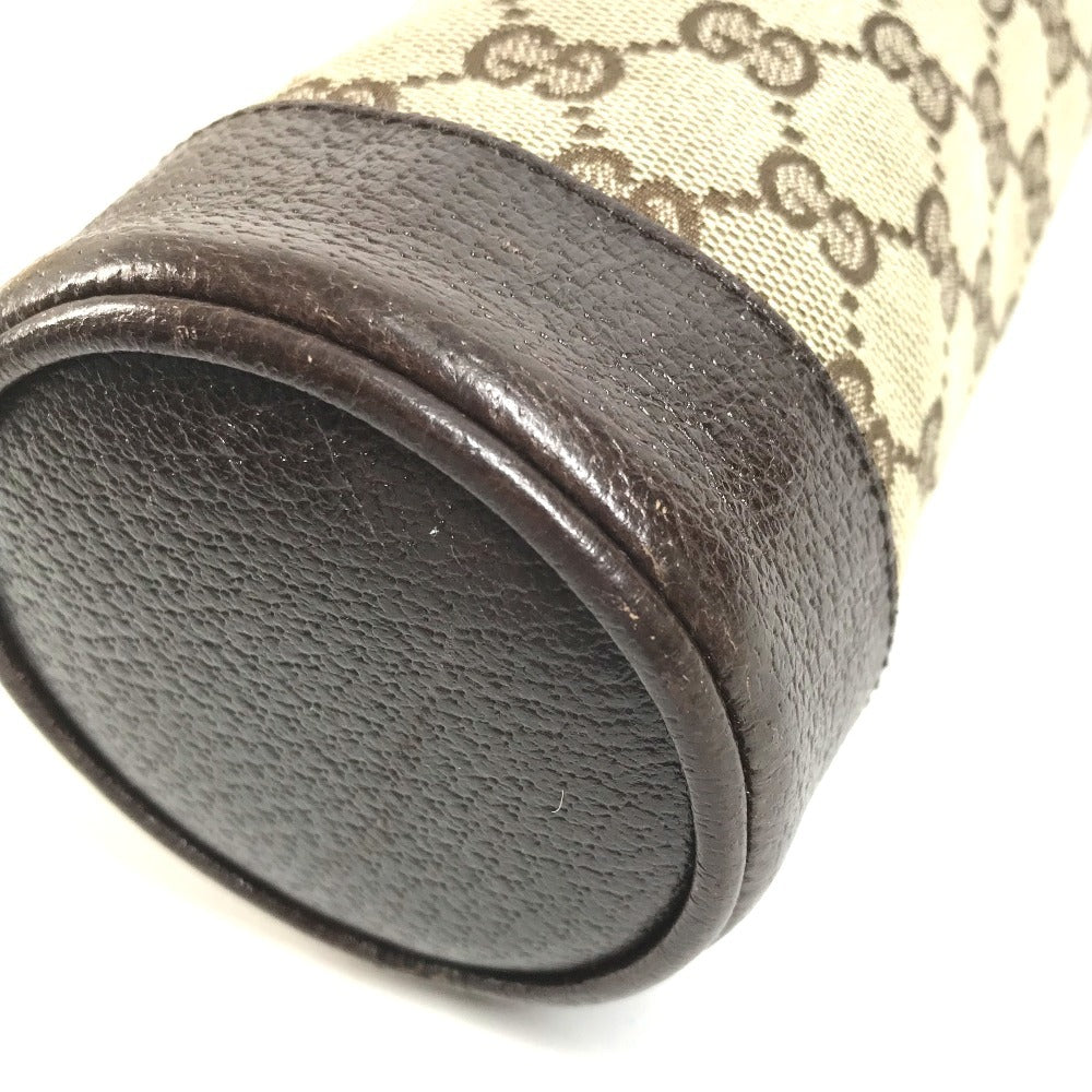 GUCCI 28691 GG ボトルホルダー ペットボトル入れ 巾着 ポーチ GGキャンバス/レザー ユニセックス ベージュ