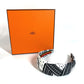 HERMES Gina Zigzag Headband Hair Accessory Silk Women's White