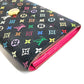 LOUIS VUITTON M93533 モノグラムマルチカラー ポルトフォイユ サラ ロングウォレット フラップ 長財布 モノグラムマルチカラーキャンバス ユニセックス ノワール ブラック