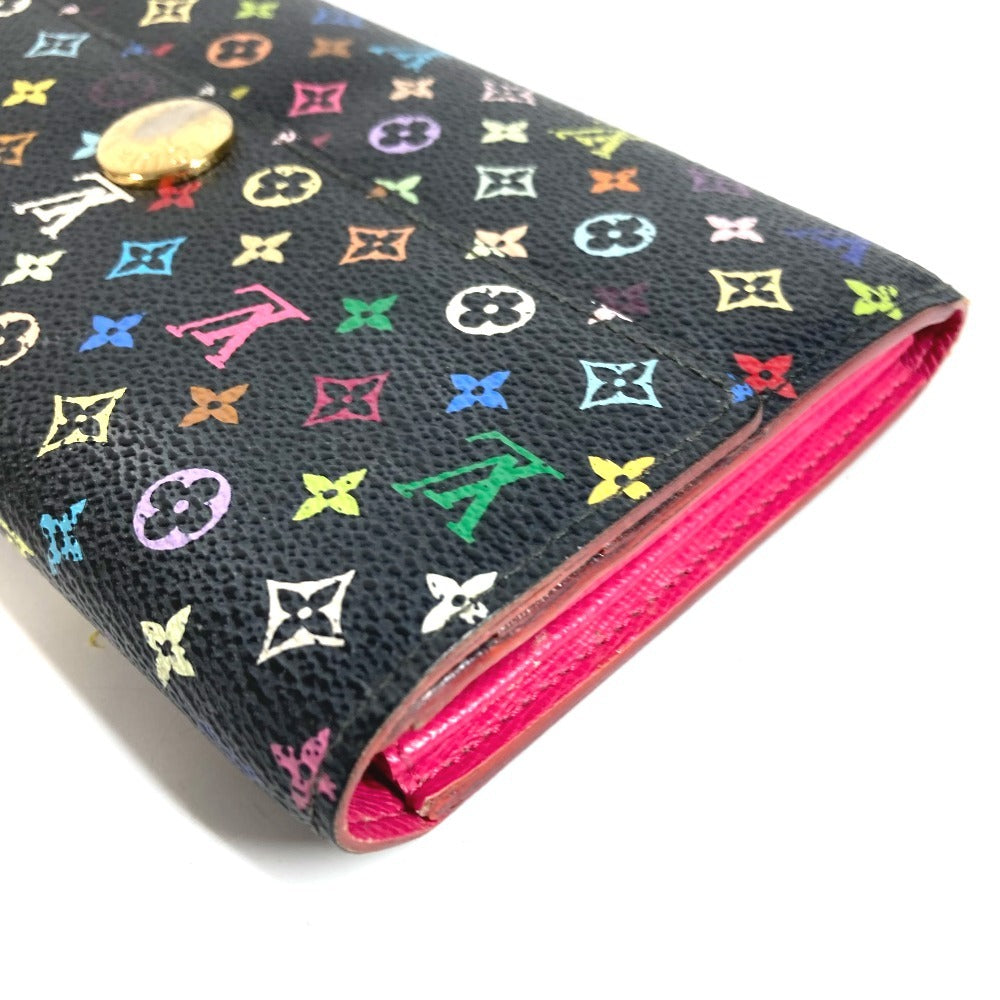 LOUIS VUITTON M93533 モノグラムマルチカラー ポルトフォイユ サラ ロングウォレット フラップ 長財布 モノグラムマルチカラーキャンバス ユニセックス ノワール ブラック