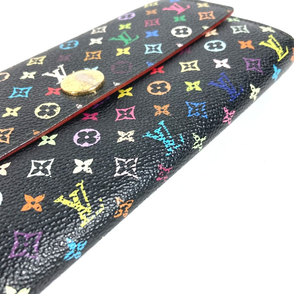LOUIS VUITTON M93533 モノグラムマルチカラー ポルトフォイユ サラ ロングウォレット フラップ 長財布 モノグラムマルチカラーキャンバス ユニセックス ノワール ブラック