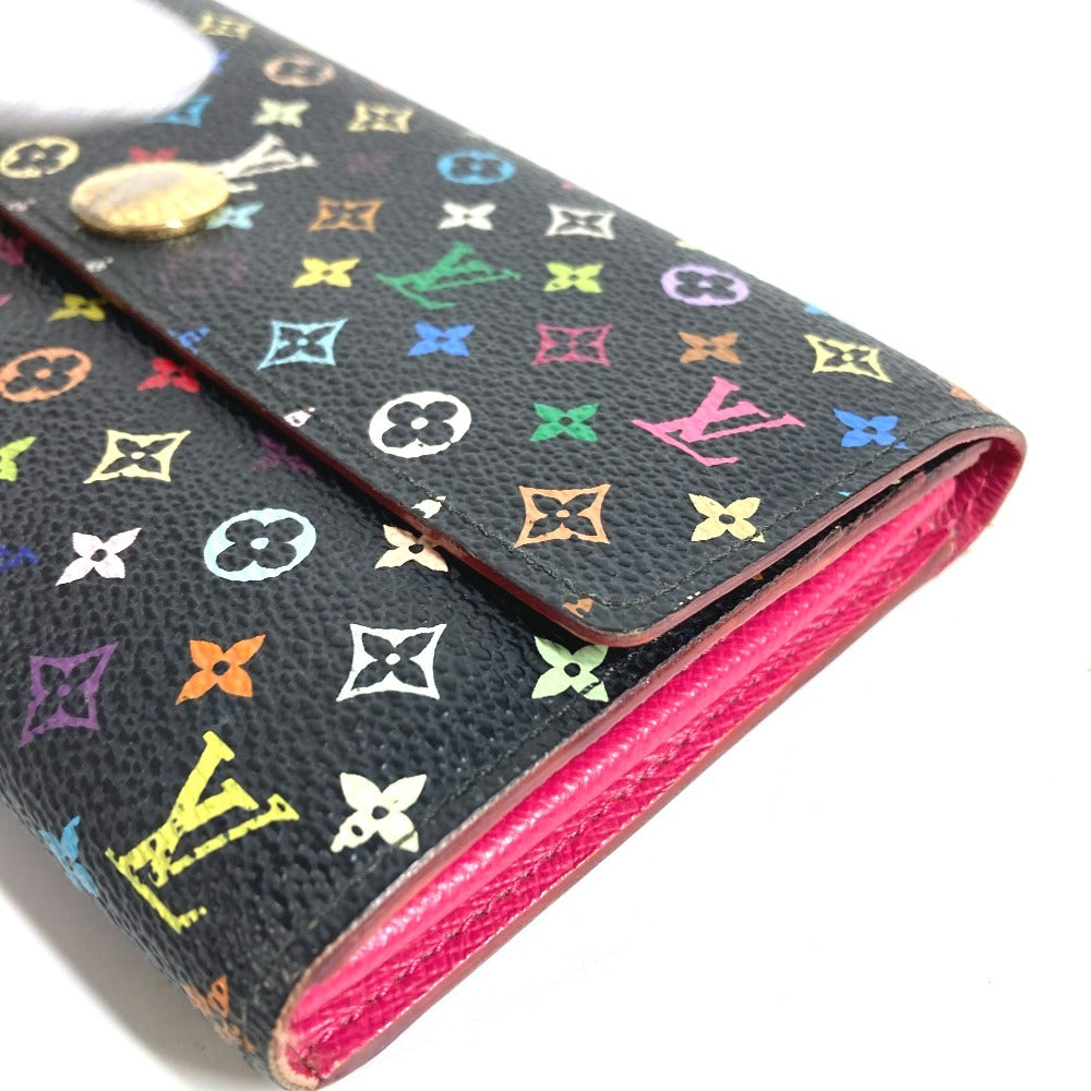 LOUIS VUITTON M93533 モノグラムマルチカラー ポルトフォイユ サラ ロングウォレット フラップ 長財布 モノグラムマルチカラーキャンバス ユニセックス ノワール ブラック