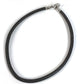 BVLGARI Choker Accessory Leather Necklace Unisex Black