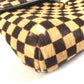 LOUIS VUITTON M92130 Damier Sauvage Gazelle Bag Slant Shoulder Pochette Flap Shoulder Bag Haircalf Unisex Brown
